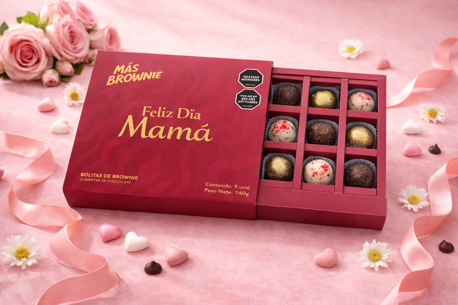 Bolitas de brownie x12 unds